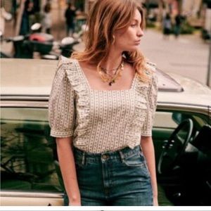 Sezane Ezecquiel Blouse size 38